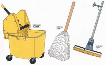 WRINGER BUCKET; STRING MOP 